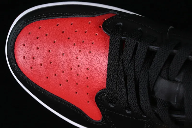 All categories Air Jordan Jordan series basketball shoes Air Jordan 1 Low Z version Air Jordan 1 Low OG "Bred" AJ1 Joe 1 black and red low-top basketball shoes 705329-001